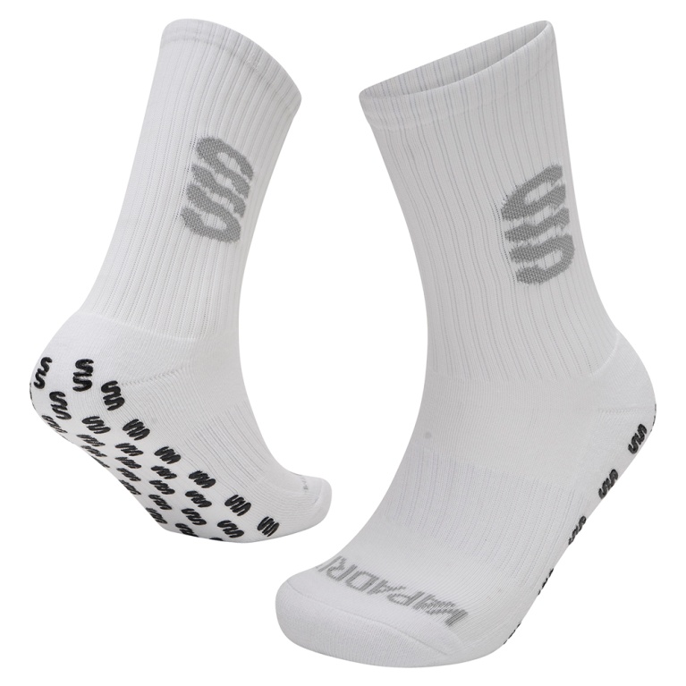 Quarter Gripper Sock - White